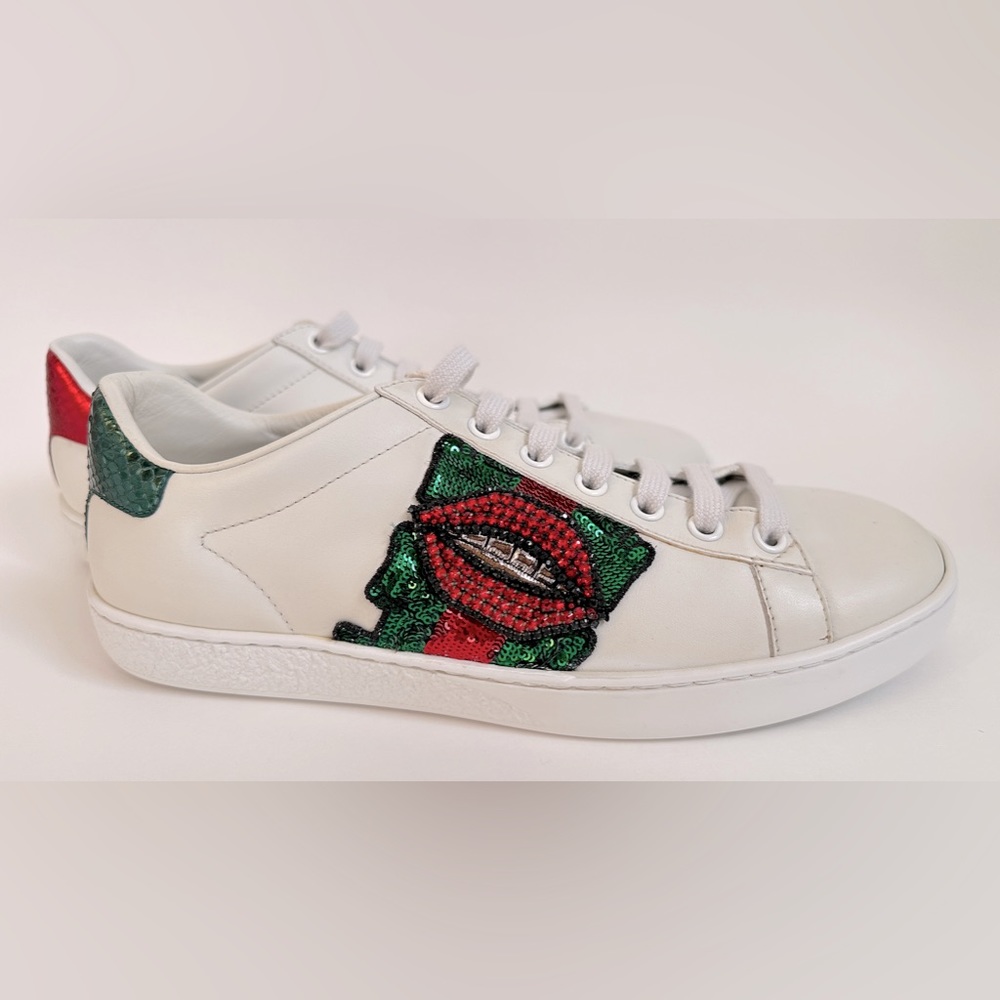 Gucci Ace Sneakers (Lips)